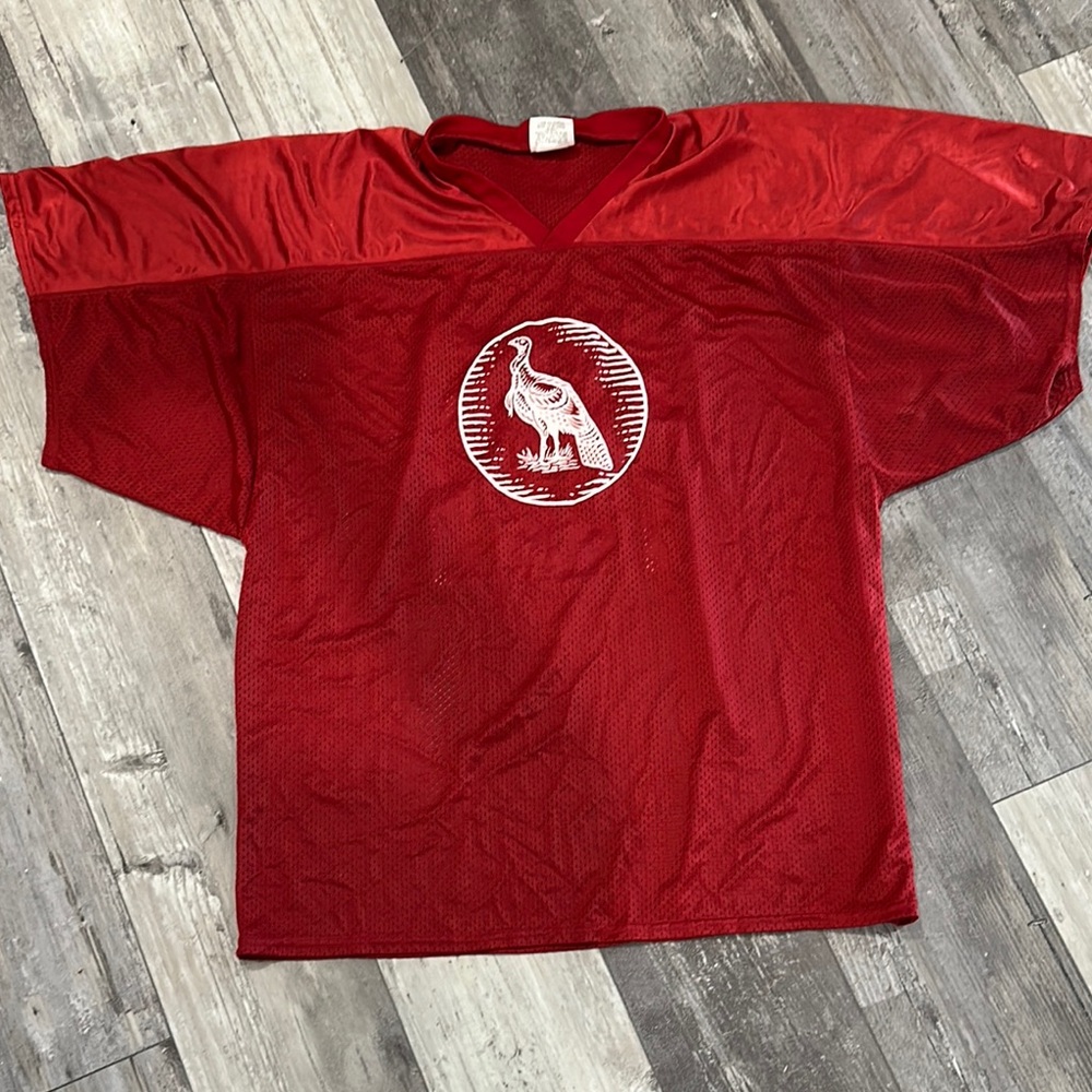 Red Mesh Sports Jersey WILD TURKEY SIZE XL